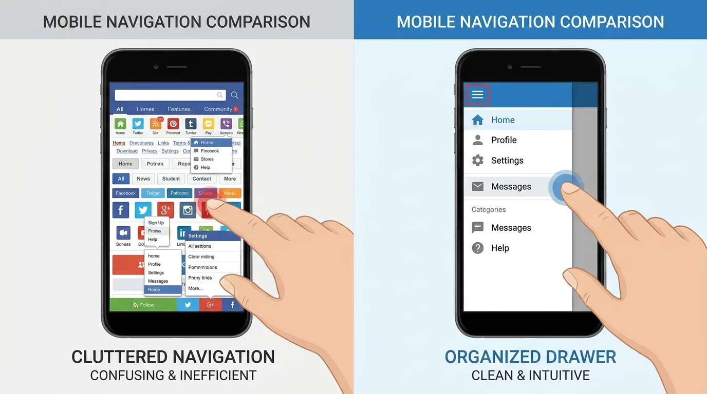 App Like Navigation Drawer