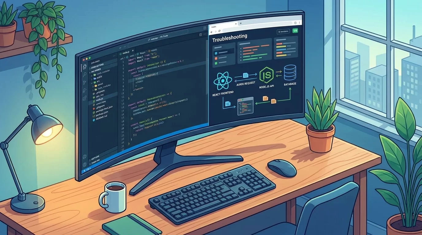 Fixing Axios "Network Error" When Connecting a React Frontend to a Node.js API